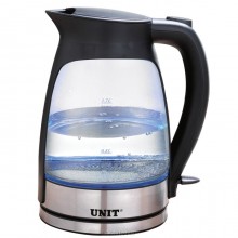 Чайник электрический UNIT UEK- 241черный, стеклянный